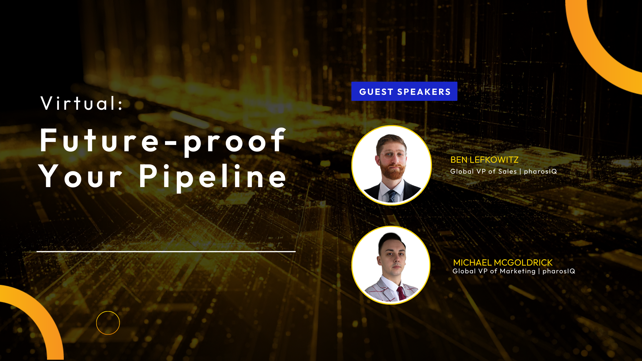hero banner featuring guest speakers